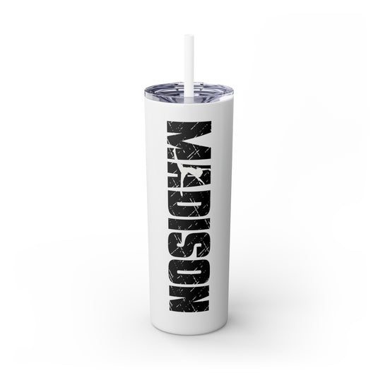 Dance 20oz Skinny Tumbler with Straw w/Custom Name