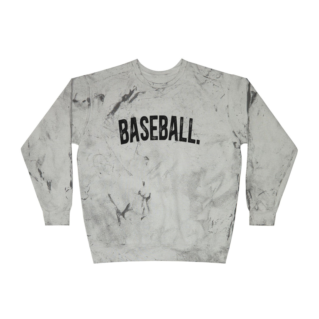Rustic Design Baseball Adult Unisex Color Blast Crewneck Sweatshirt