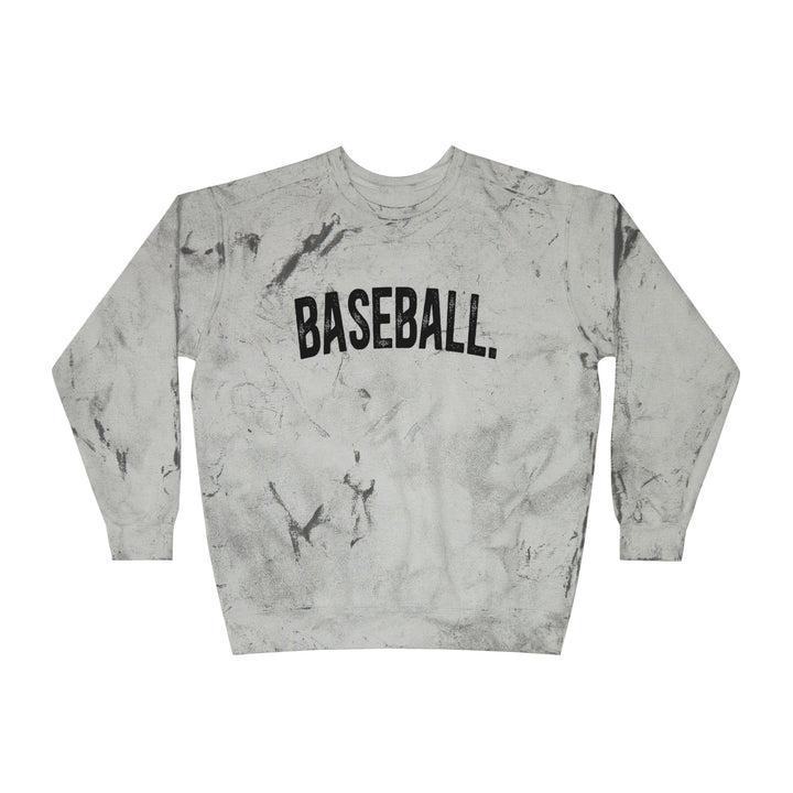 Rustic Design Baseball Adult Unisex Color Blast Crewneck Sweatshirt