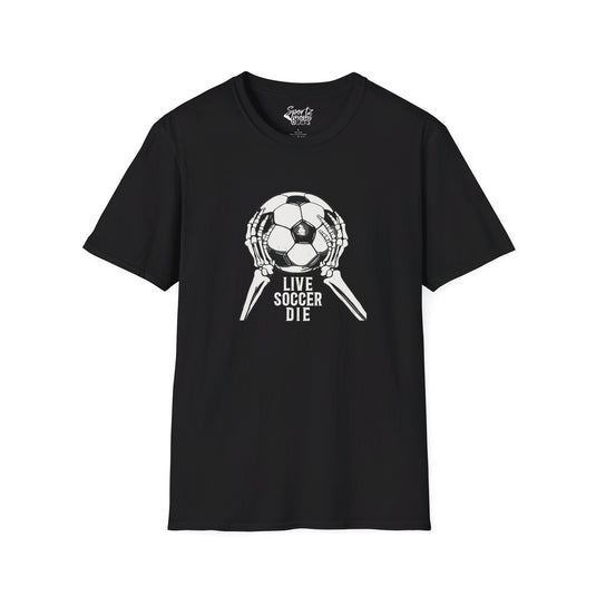 Live Soccer Die Adult Unisex Basic T-Shirt