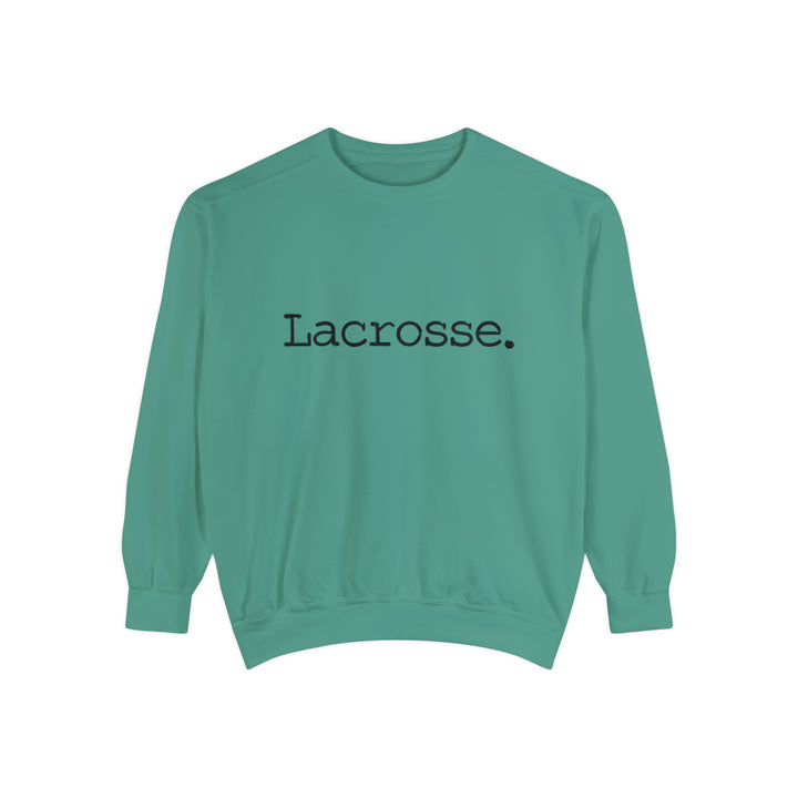 Typewriter Design Lacrosse Adult Unisex Premium Crewneck Sweatshirt