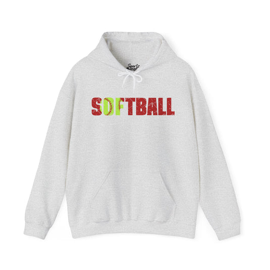 Softball Adult Unisex Basic Hooded Sweatshirt