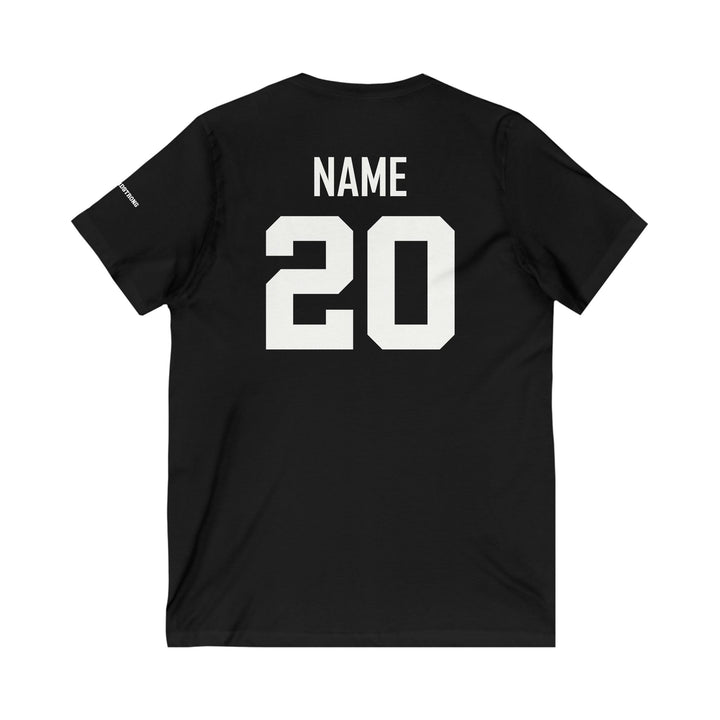 College Station Soccer Club Vanguard Adult Women's V-Neck T-Shirt w/Logo on Left Chest