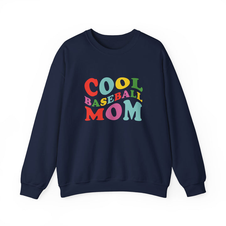 Cool Baseball Mom Adult Unisex Crewneck Sweatshirt