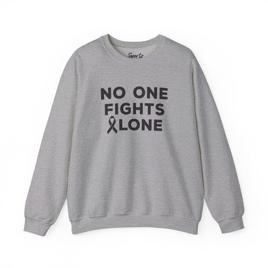 No One Fights Alone Adult Unisex Basic Crewneck Sweatshirt