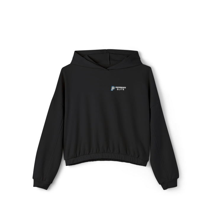 Performance Elite Women's Cinched Bottom Hoodie w/Front & Back Logo