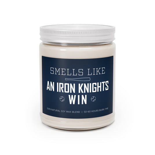 Iron Knights 9 oz Candle w/Bat and Ball Design