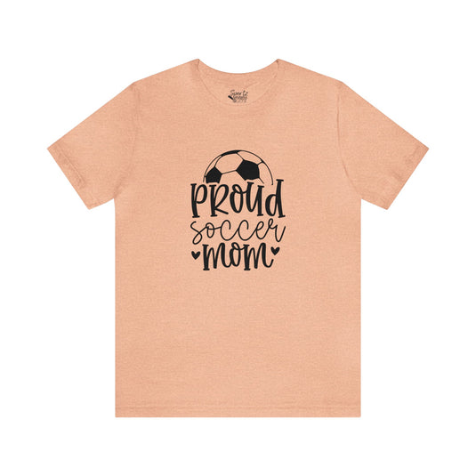 Proud Soccer Mom Adult Unisex Mid-Level T-Shirt