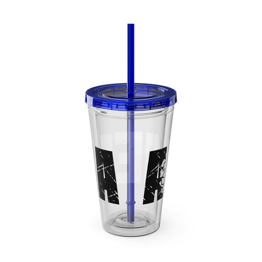 Cheer 16 oz Sunsplash Tumbler with Straw w/Custom Name