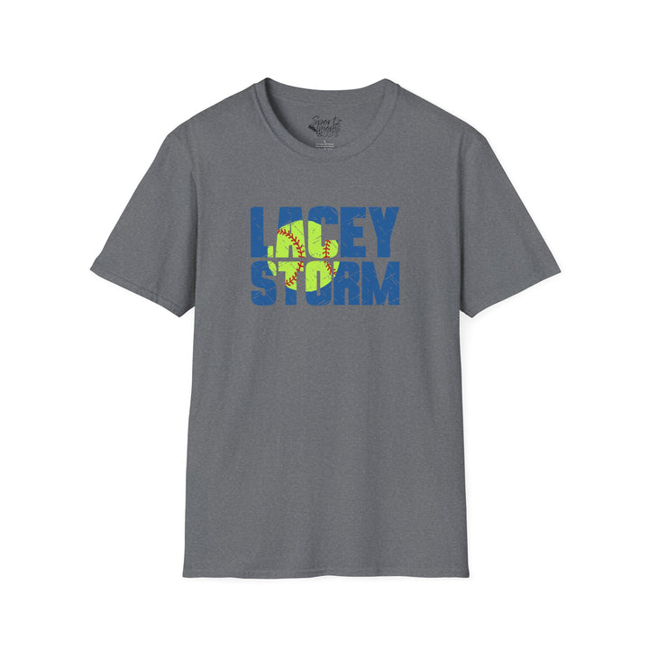Lacey Storm Unisex Adult T-Shirt - Softball Design