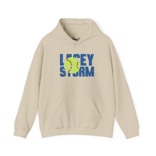 Lacey Storm Unisex Adult Basic Hooded Sweatshirt - Softball Design