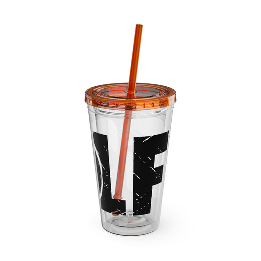 Golf 16 oz Sunsplash Tumbler with Straw