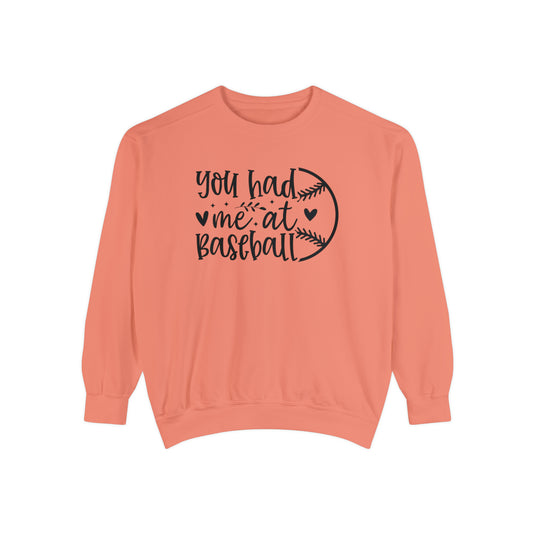 You Had Me at Baseball Adult Unisex Premium Crewneck Sweatshirt