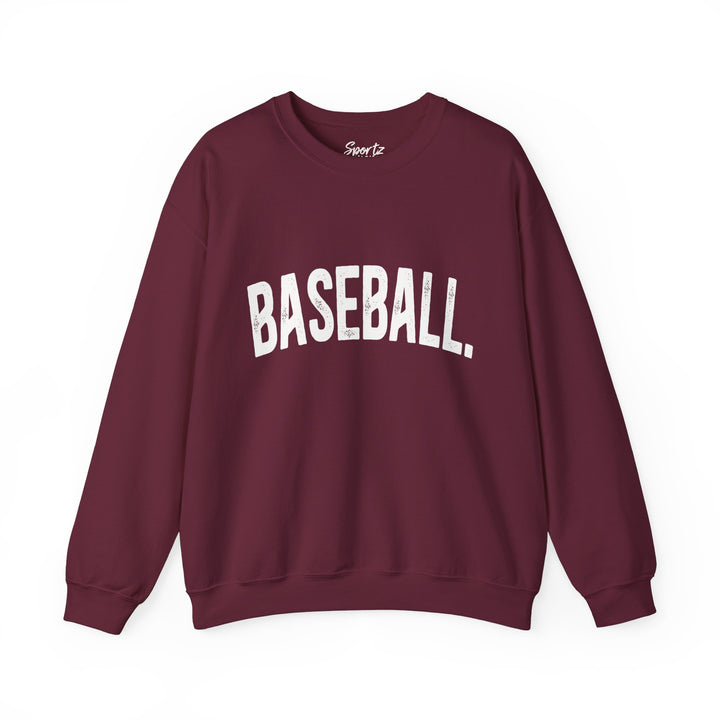 Rustic Design Baseball Adult Unisex Crewneck Sweatshirt