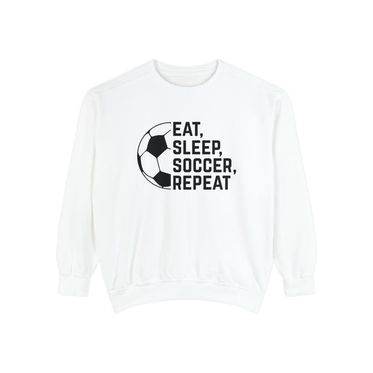 Eat Sleep Soccer Repeat Adult Unisex Premium Crewneck Sweatshirt