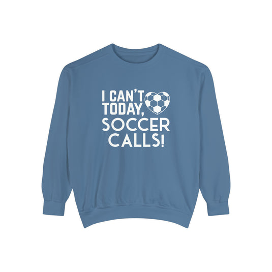 I Can't Today Soccer Adult Unisex Premium Crewneck Sweatshirt