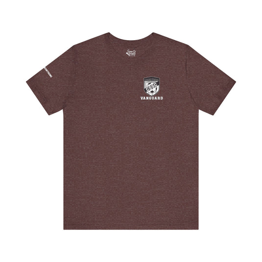 College Station Soccer Club Vanguard Unisex Adult T-Shirt w/ Logo on Left Chest