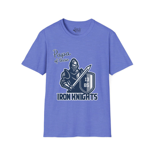 Iron Knights Basic Adult Unisex T-Shirt - Papa of These Design