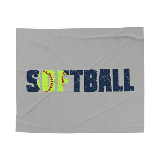 Softball Plush Blanket