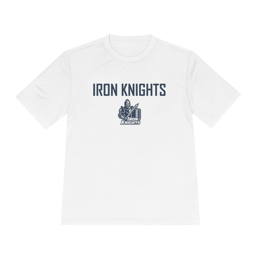 Iron Knights Adult Unisex Moisture Wicking T-Shirt - w/Knight Logo, Name & Number on back