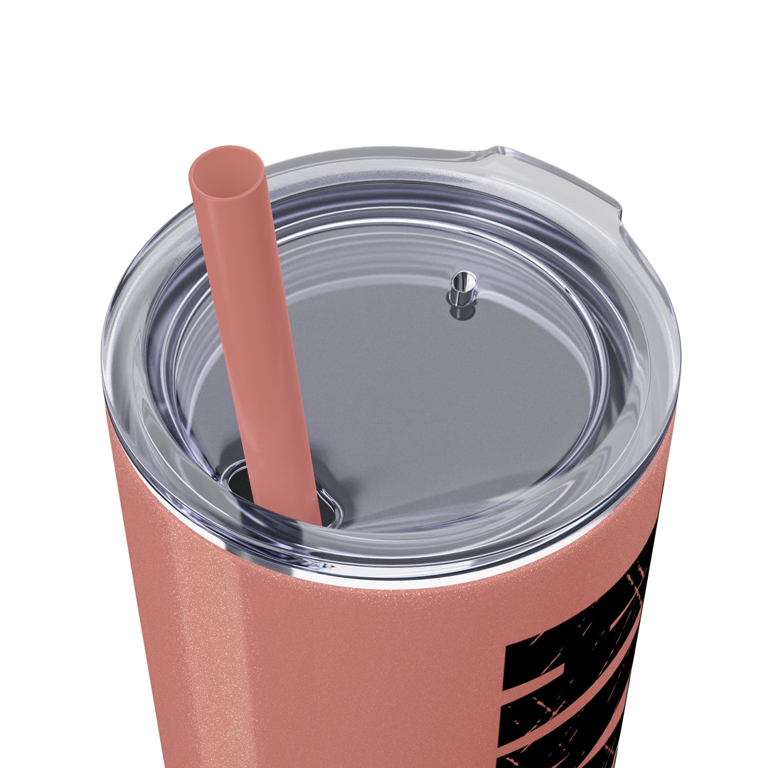 Gymnastics 20oz Skinny Tumbler with Straw w/Custom Name