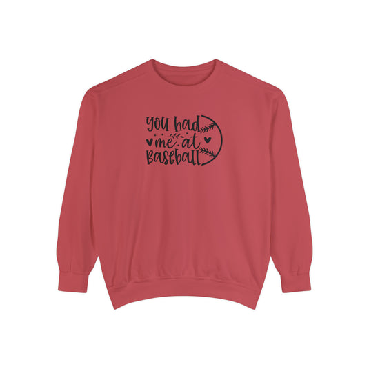 You Had Me at Baseball Adult Unisex Premium Crewneck Sweatshirt