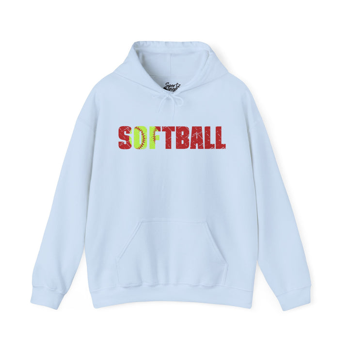 Softball Adult Unisex Hooded Sweatshirt