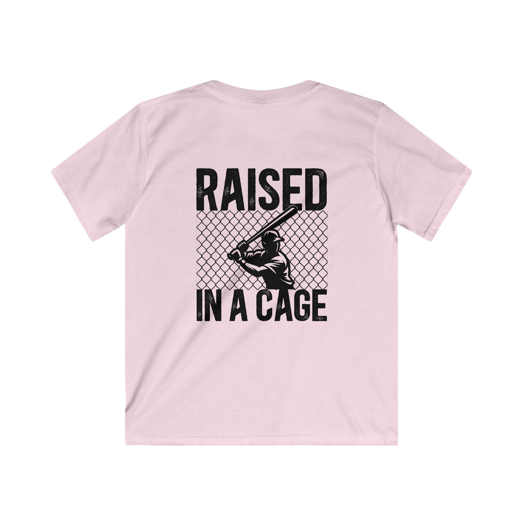 Raised in a Cage Baseball Unisex Youth T-Shirt