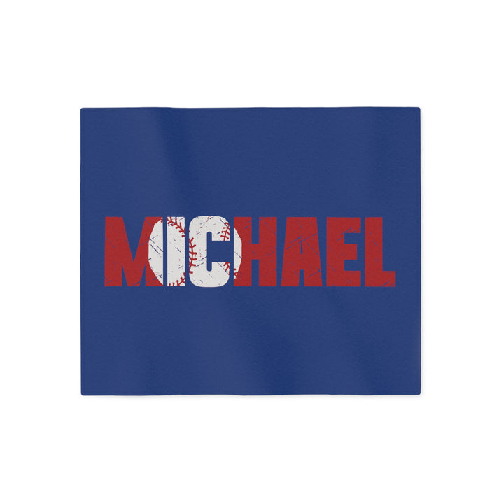 Baseball Sweatshirt Blanket w/Custom Name