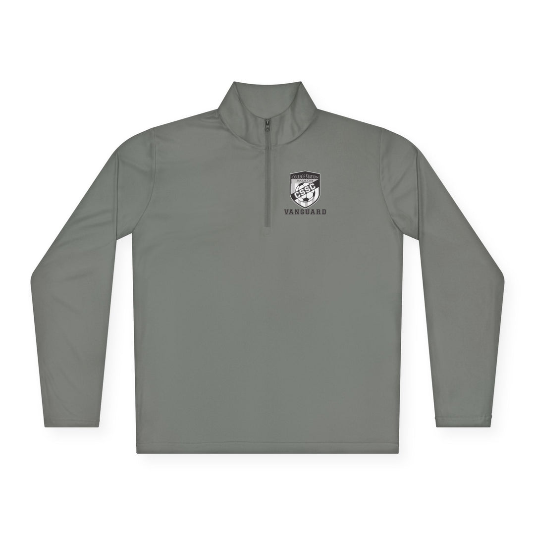 College Station Soccer Club Vanguard Unisex Adult Long Sleeve Quarter-Zip Pullover