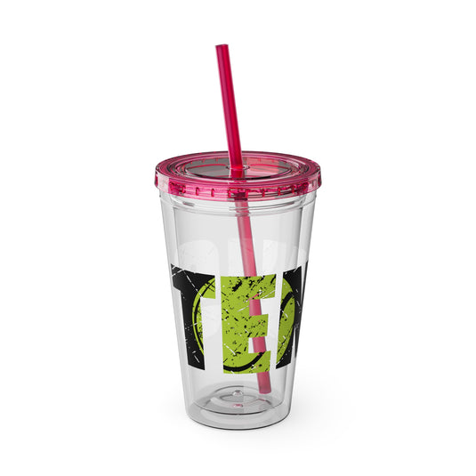 Tennis 16 oz Sunsplash Tumbler with Straw