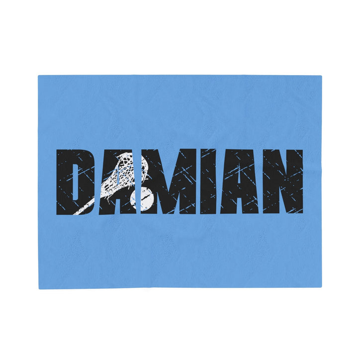 Lacrosse Plush Blanket w/Custom Name