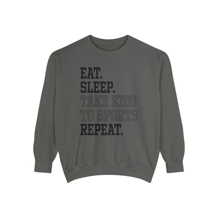 Eat Sleep Take Kids To Sports Repeat Adult Unisex Premium Crewneck Sweatshirt