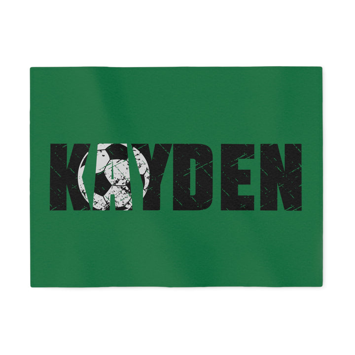Soccer Sweatshirt Blanket w/Custom Name