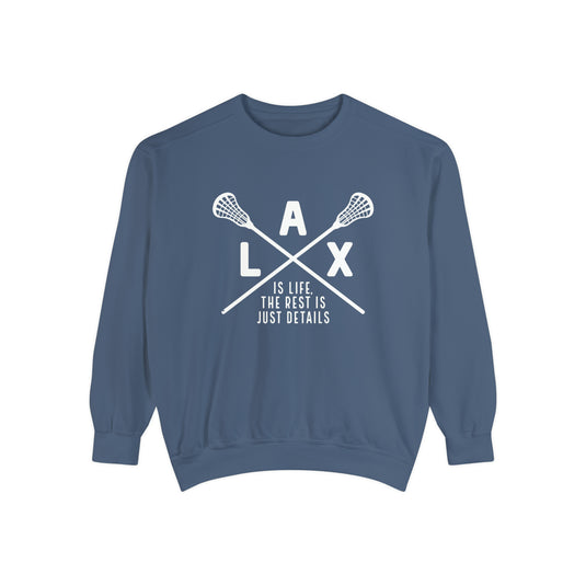 LAX is Life Lacrosse Adult Unisex Premium Crewneck Sweatshirt