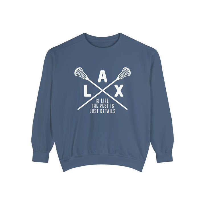 LAX is Life Lacrosse Adult Unisex Premium Crewneck Sweatshirt