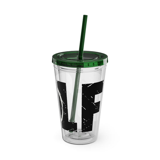 Golf 16 oz Sunsplash Tumbler with Straw