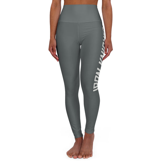 Iron Knights Women's High Waisted Yoga Leggings - Dark Grey