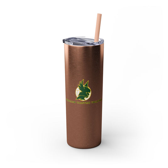 Colorado Valkyrie Volleyball Club Skinny Tumbler with Straw 20oz