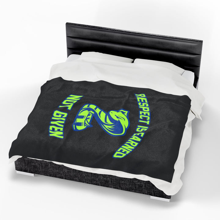 Court House Cobras Velveteen Plush Blanket - Respect Design