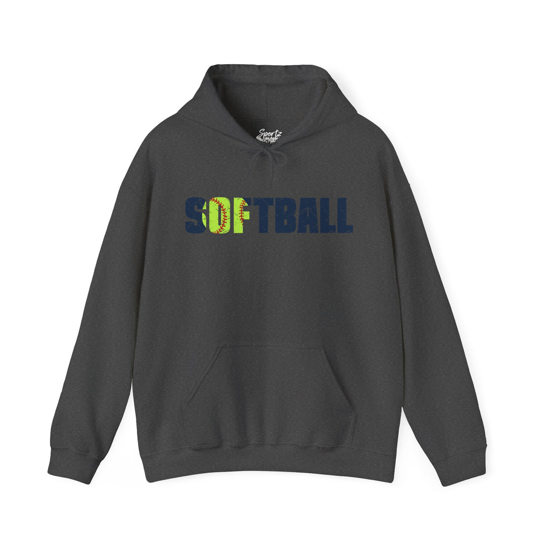 Softball Adult Unisex Hooded Sweatshirt
