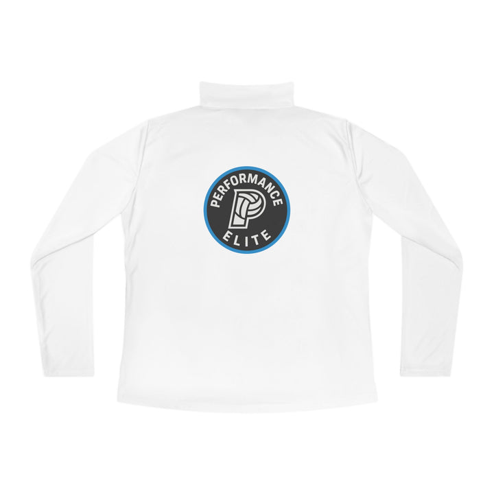 Performance Elite Women's Long Sleeve Quarter-Zip Pullover w/Front & Back Logo