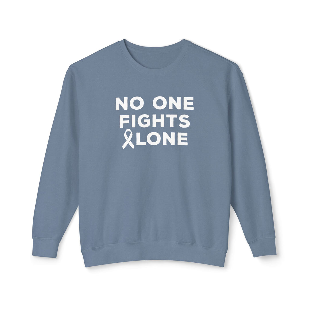 No One Fights Alone Adult Unisex Premium Crewneck Sweatshirt