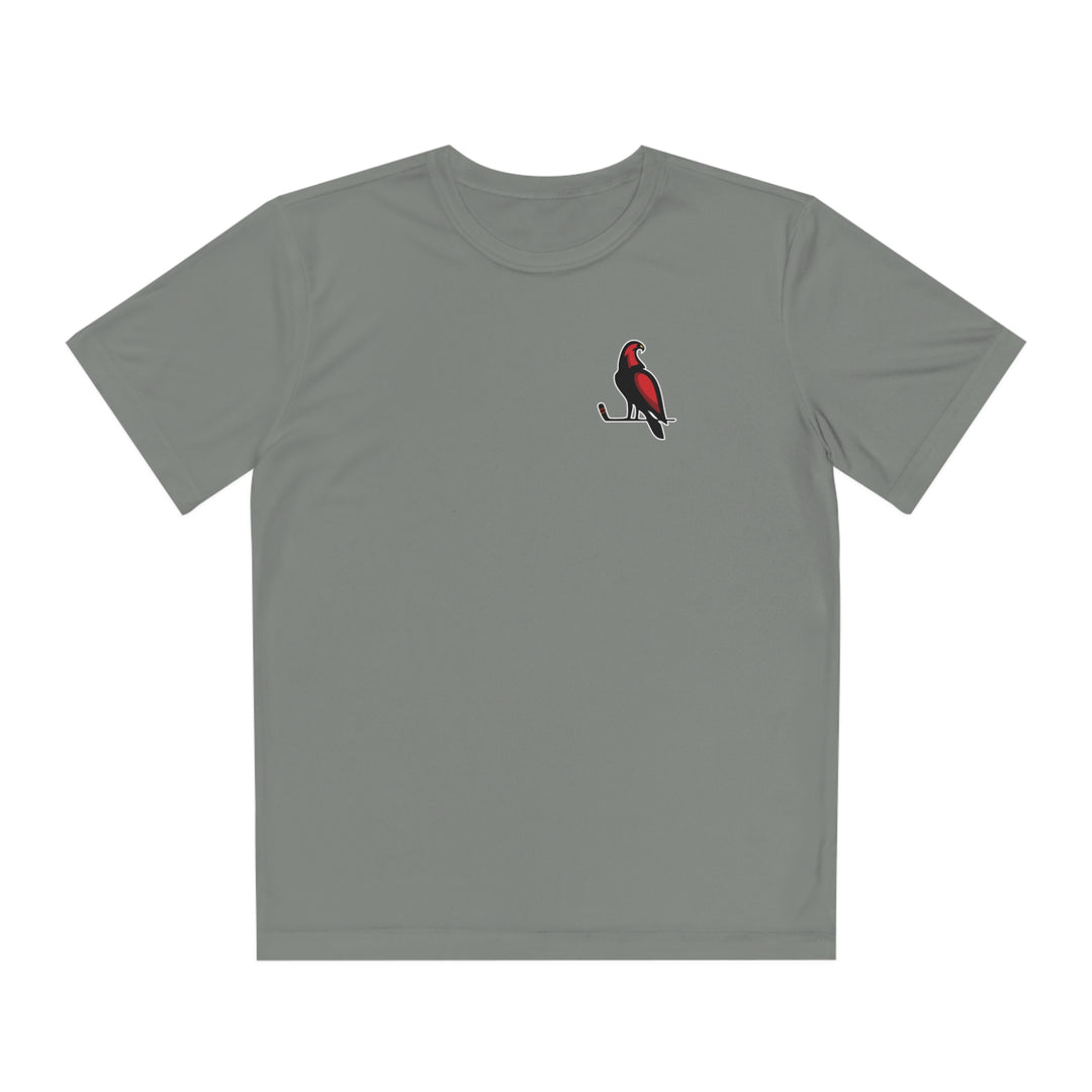 Wheeling Lightningbirds Unisex Youth Short Sleeve Competitor Moisture Wicking T-Shirt - Bird Logo Only