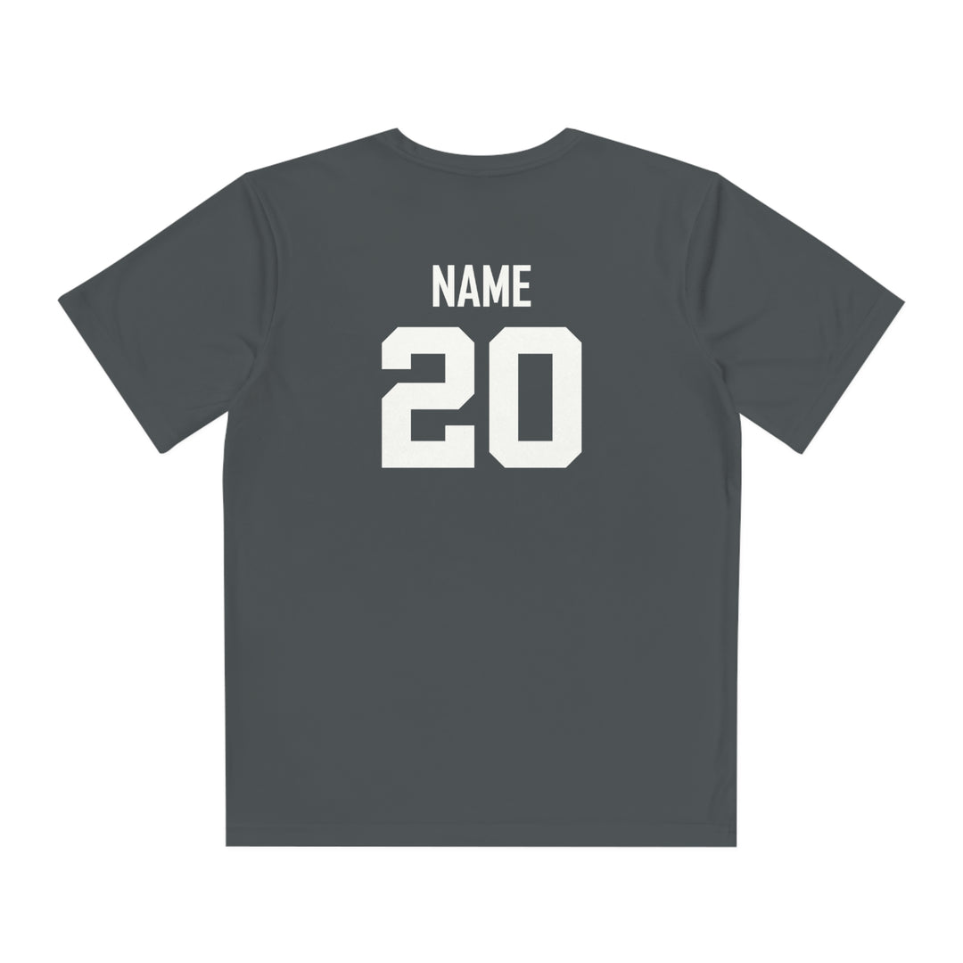 Wheeling Lightningbirds Unisex Youth Short Sleeve Competitor Moisture Wicking T-Shirt - Hockey Design