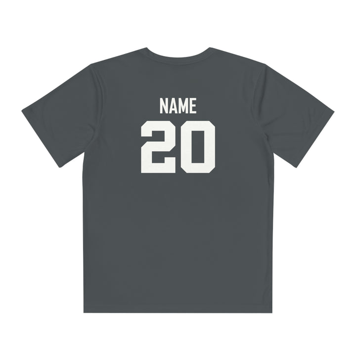 Wheeling Lightningbirds Unisex Youth Short Sleeve Competitor Moisture Wicking T-Shirt - Hockey Design