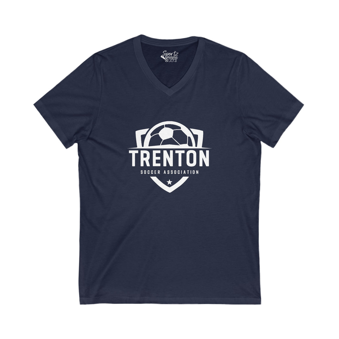 Trenton Soccer Association Unisex Adult Women's V-Neck T-Shirt