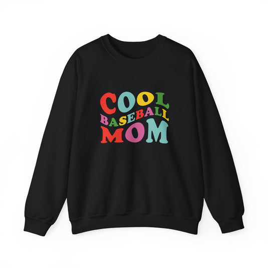 Cool Baseball Mom Adult Unisex Basic Crewneck Sweatshirt