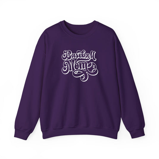 Baseball Mom Personalized Adult Unisex Basic Crewneck Sweatshirt