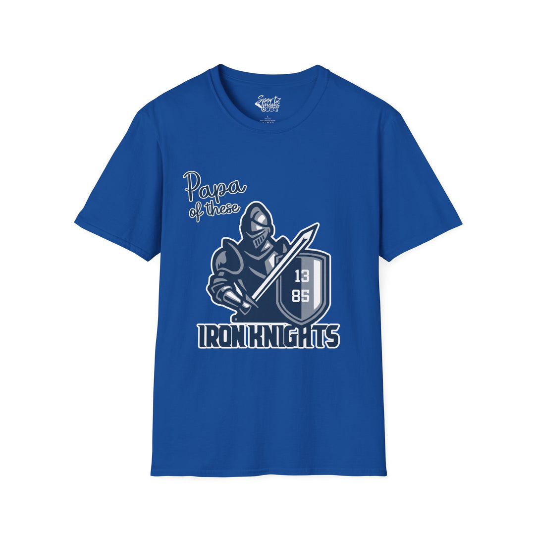 Iron Knights Adult Unisex T-Shirt - Papa of These Design